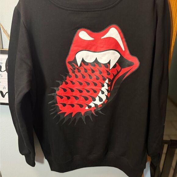 Rolling Stones Spiked Tongue Crewneck Sweatshirt Women's Size S NWT - Picture 6 of 8